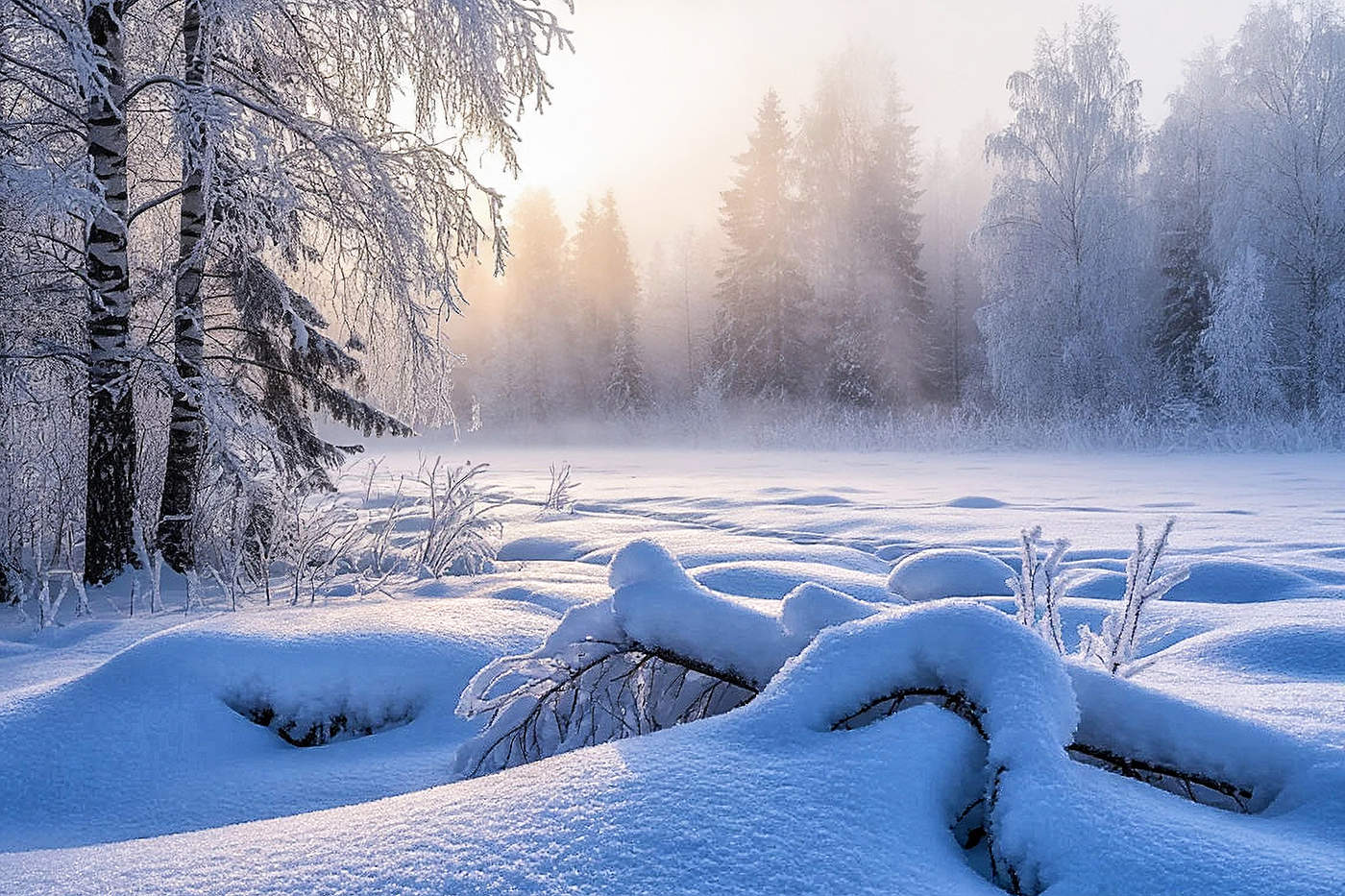 Морозный день