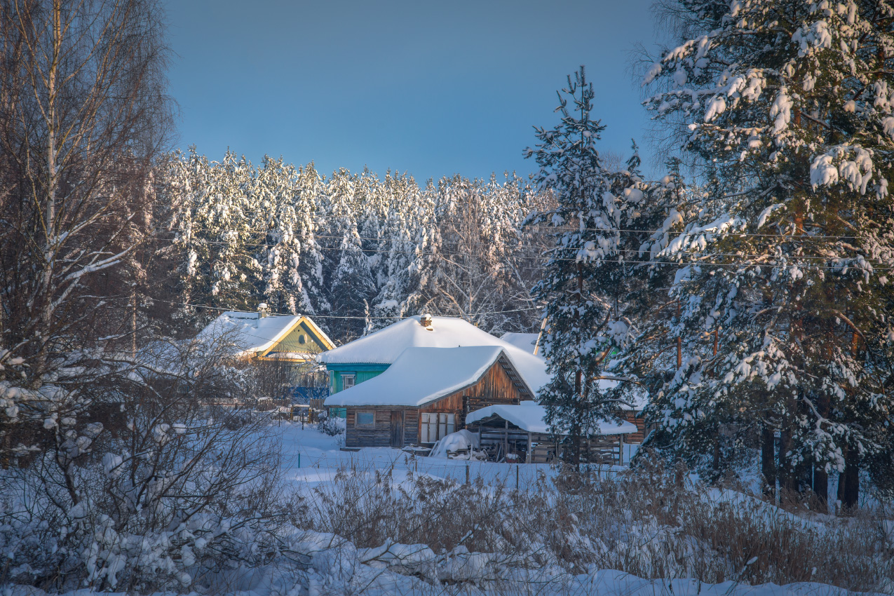 На окрайне деревни
