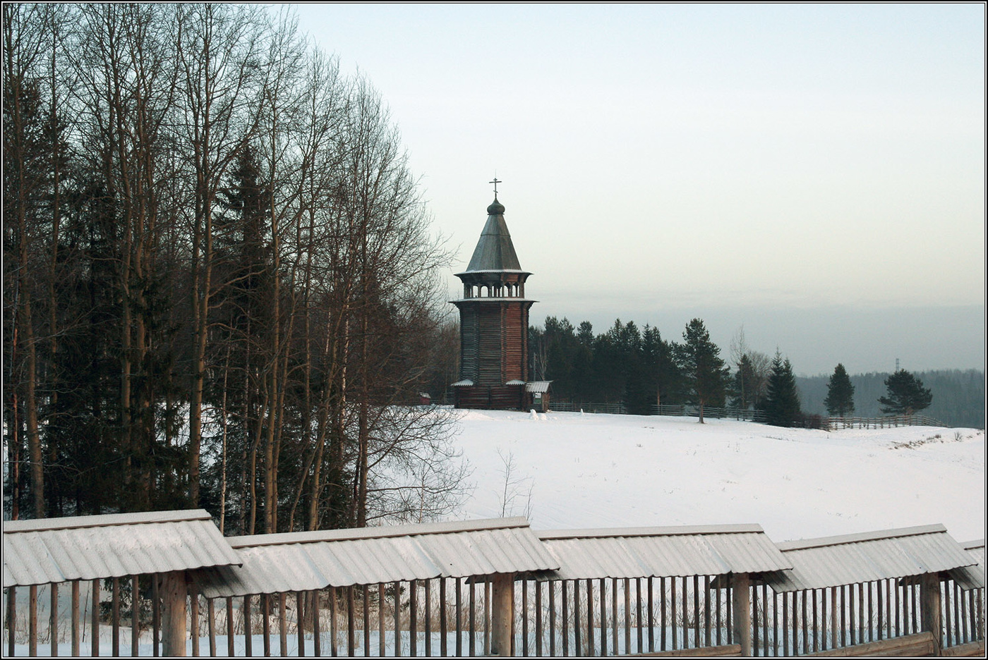 Январь в окрестностях Архангельска.