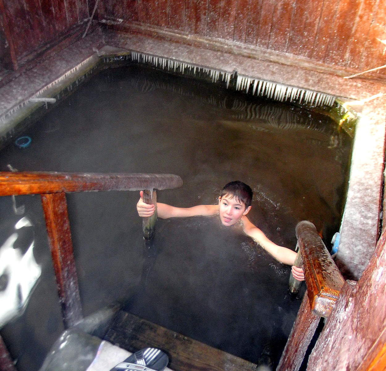 В купели на Крещение