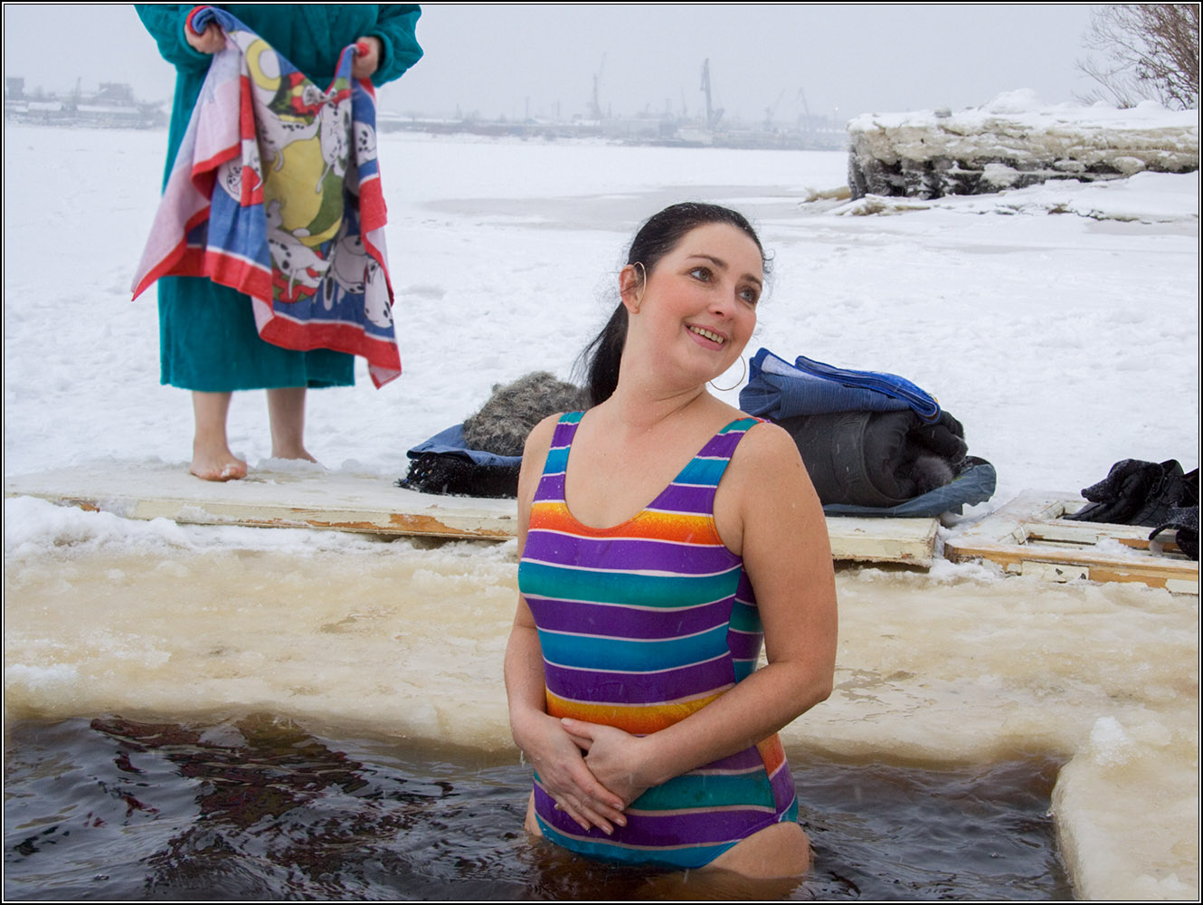 Айда купаться.