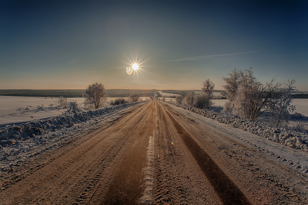 ... яркое, морозное утро на просторах Тульской области ...