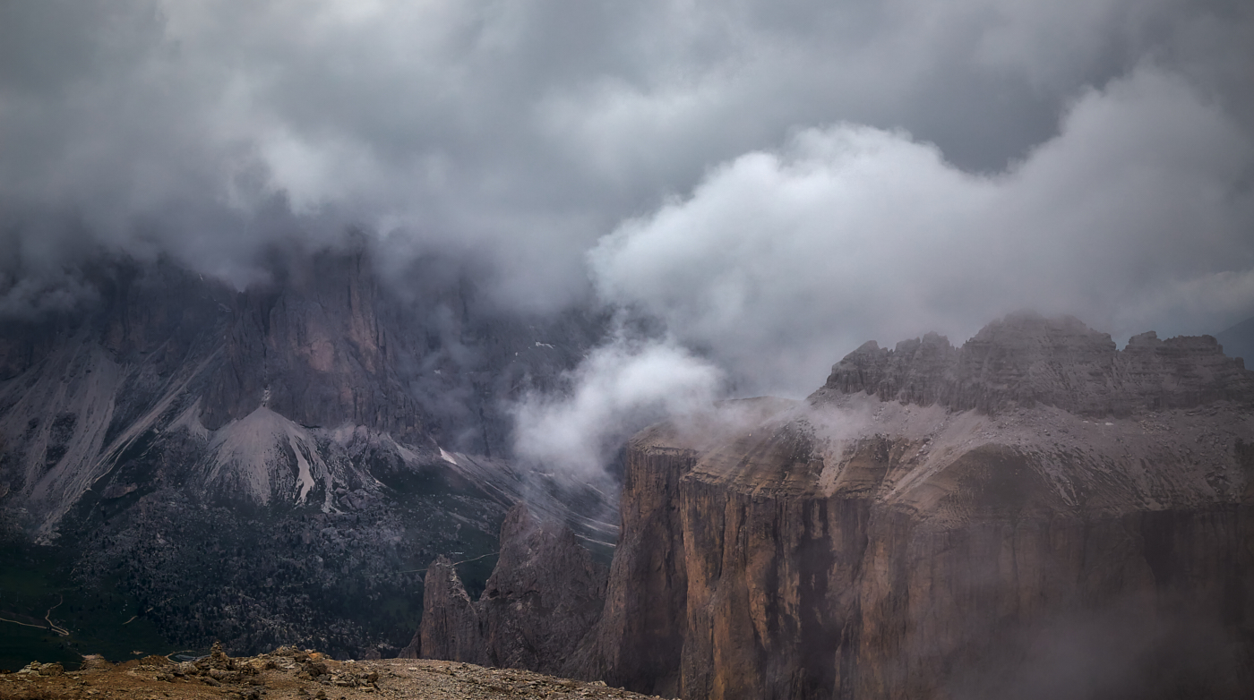 нахмурившиеся Доломиты