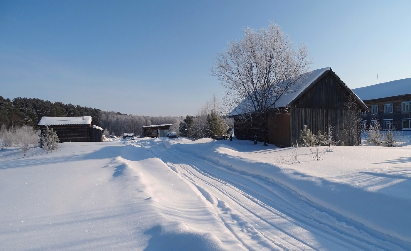 Зима в Сибирской глубинке
