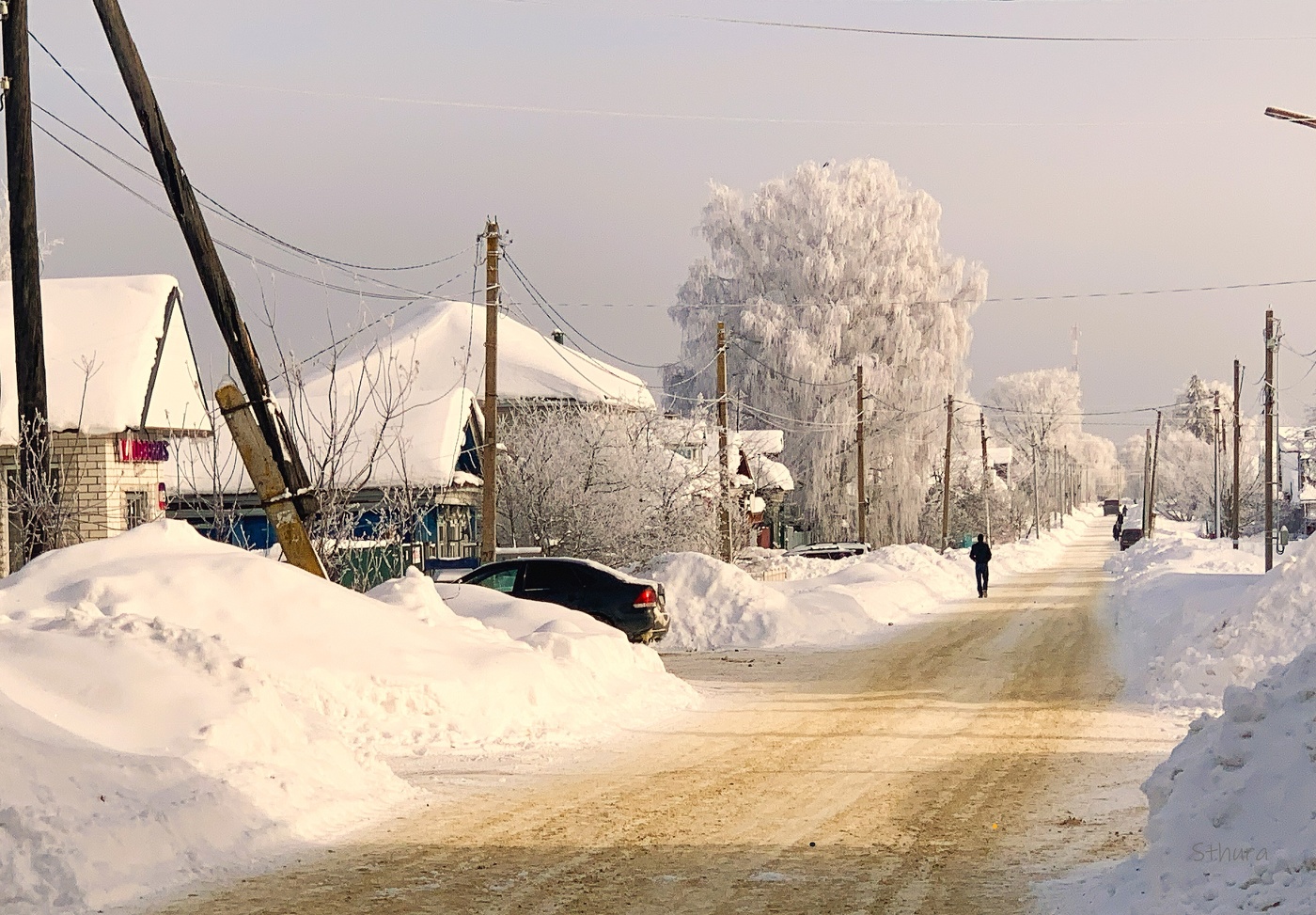 Зима в посёлке.