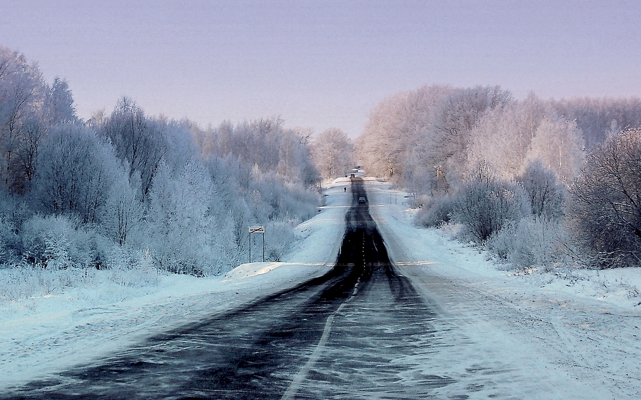 Мороз и иней, снежные перемёты