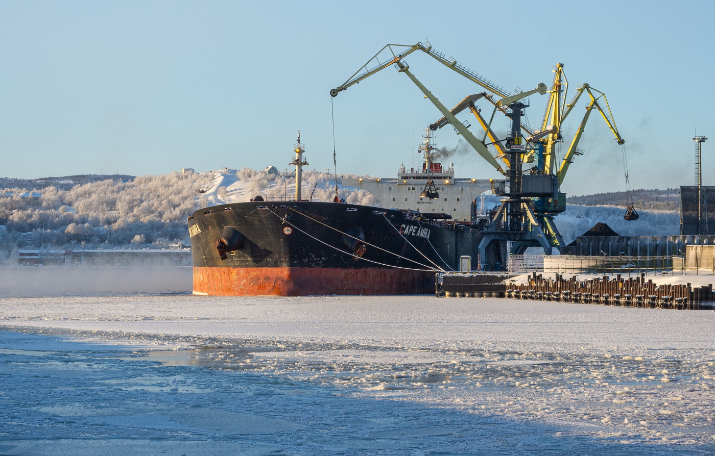 погрузка угля в три стрелы