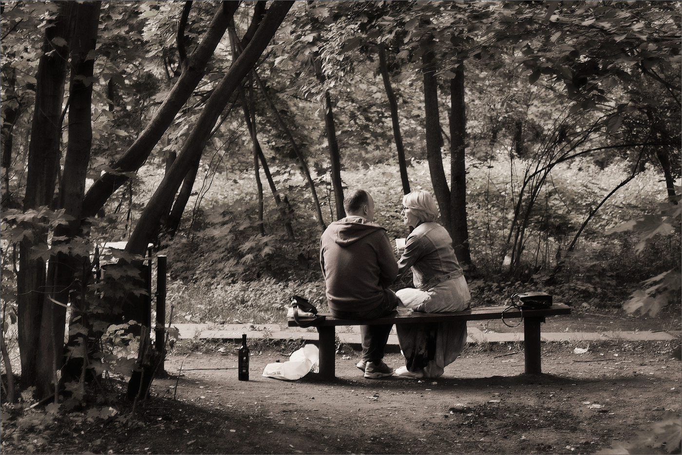 Заповедная скамейка...