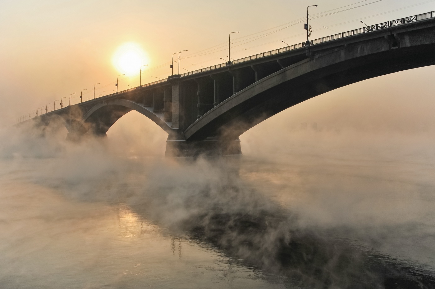 Мост через реку Енисей