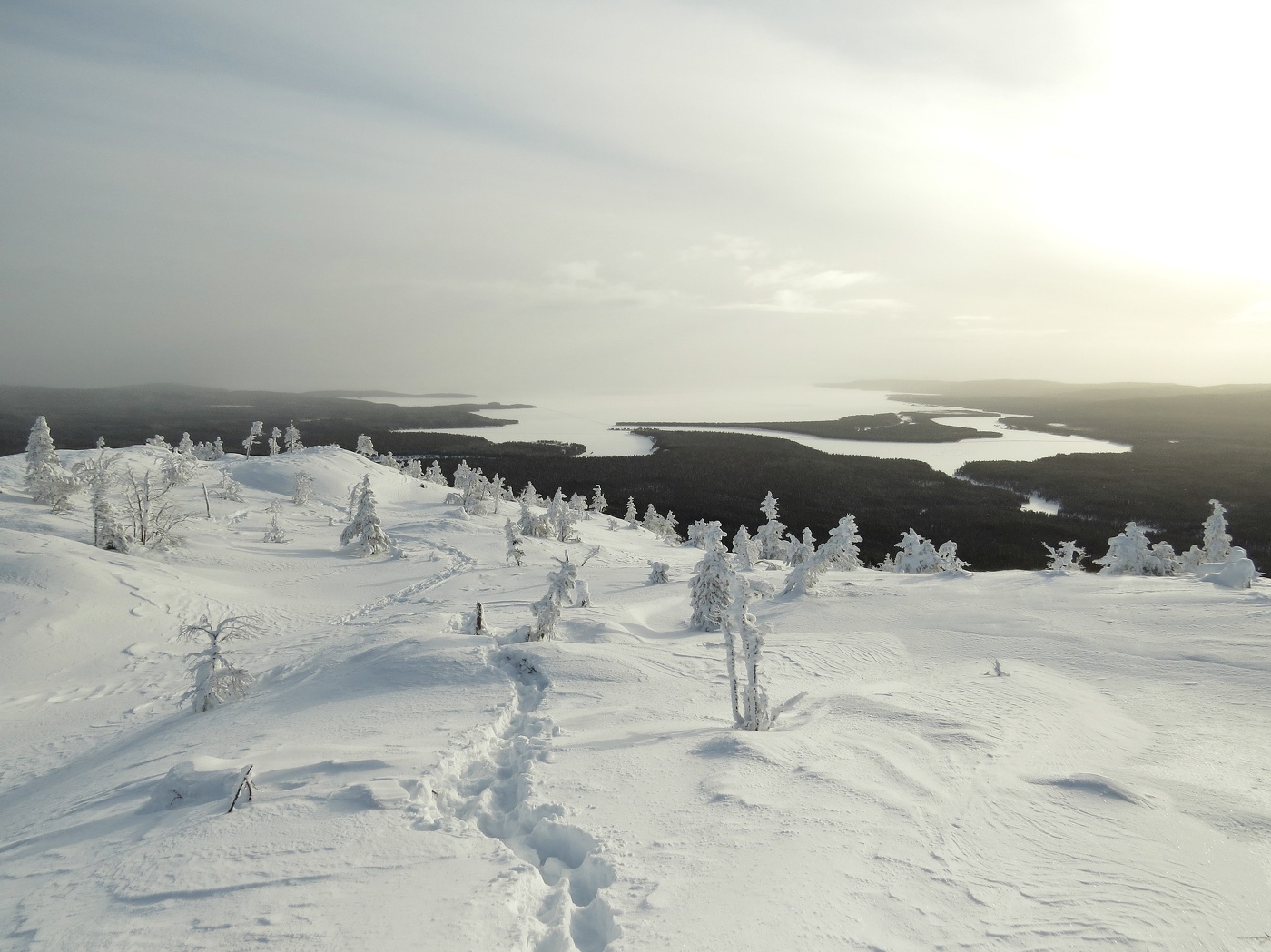 вид с горы Кивакка