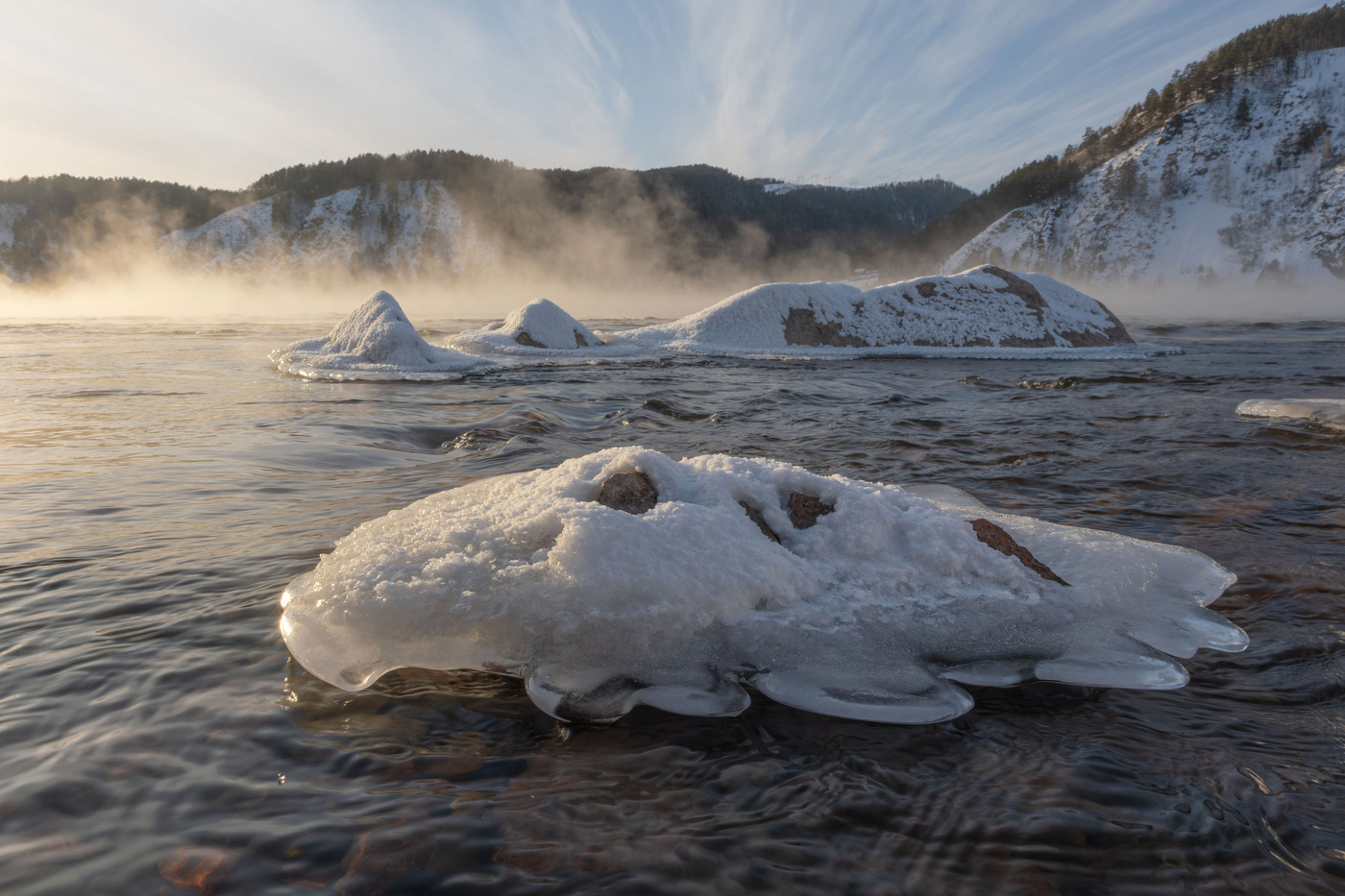 Лёд и камень Енисея