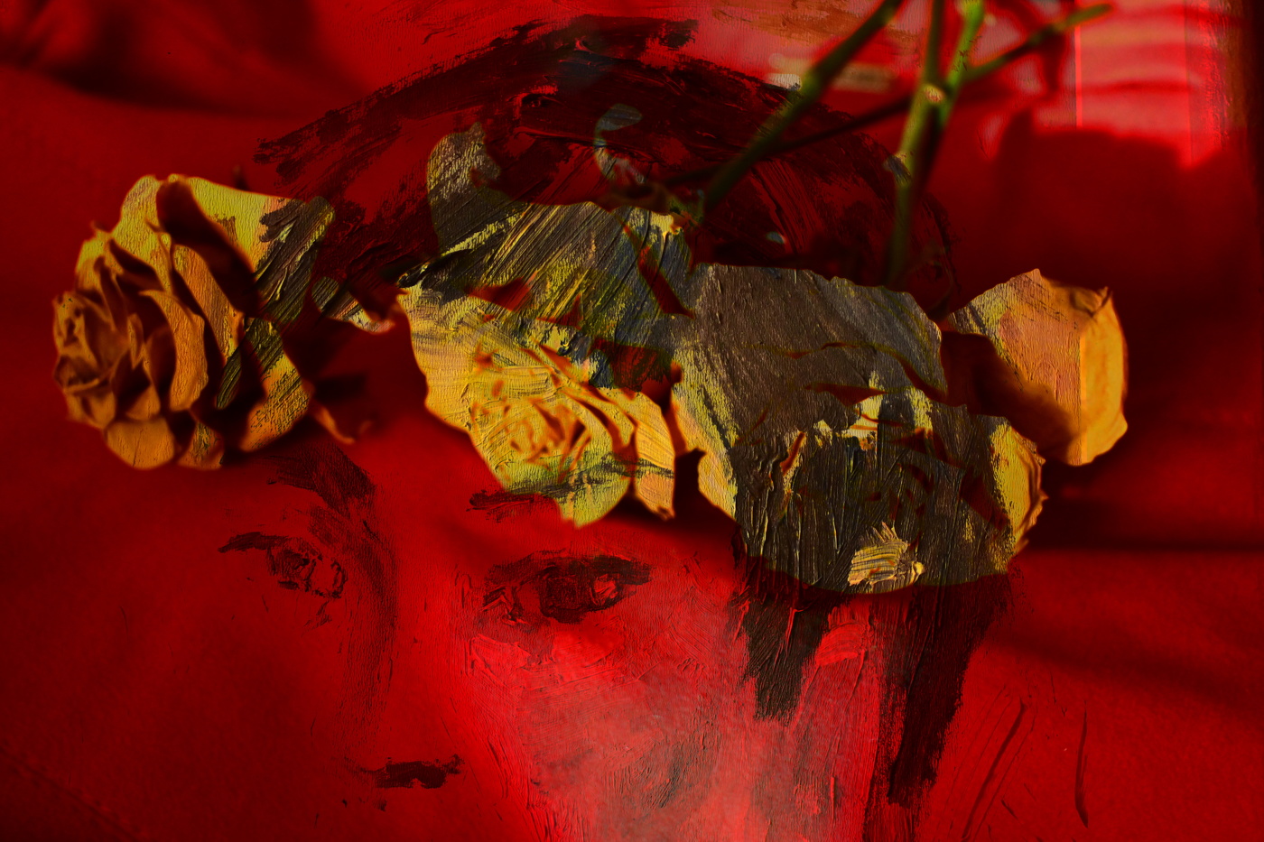 Красное пальто.