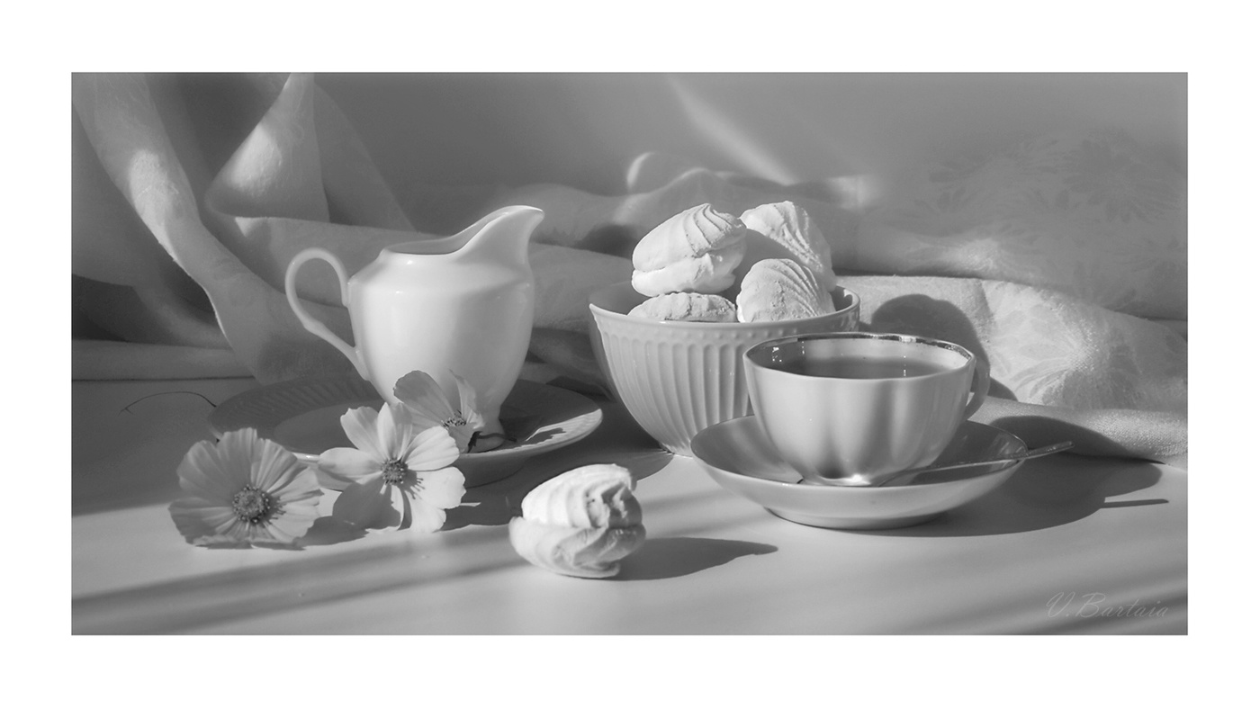 Утреннее, с космеями