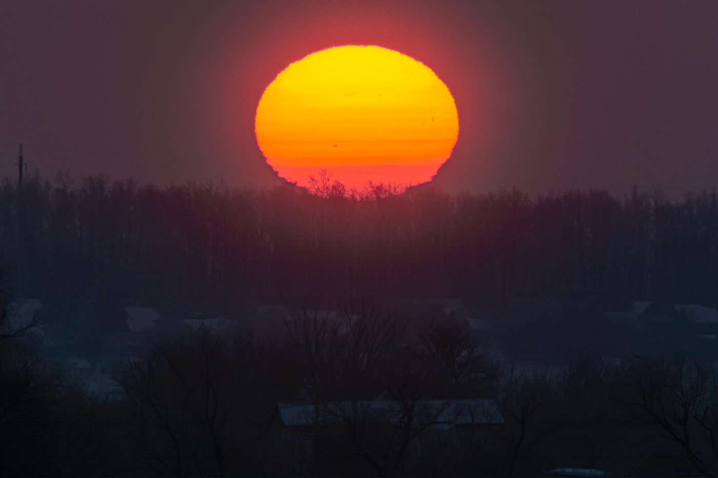 морозный восход