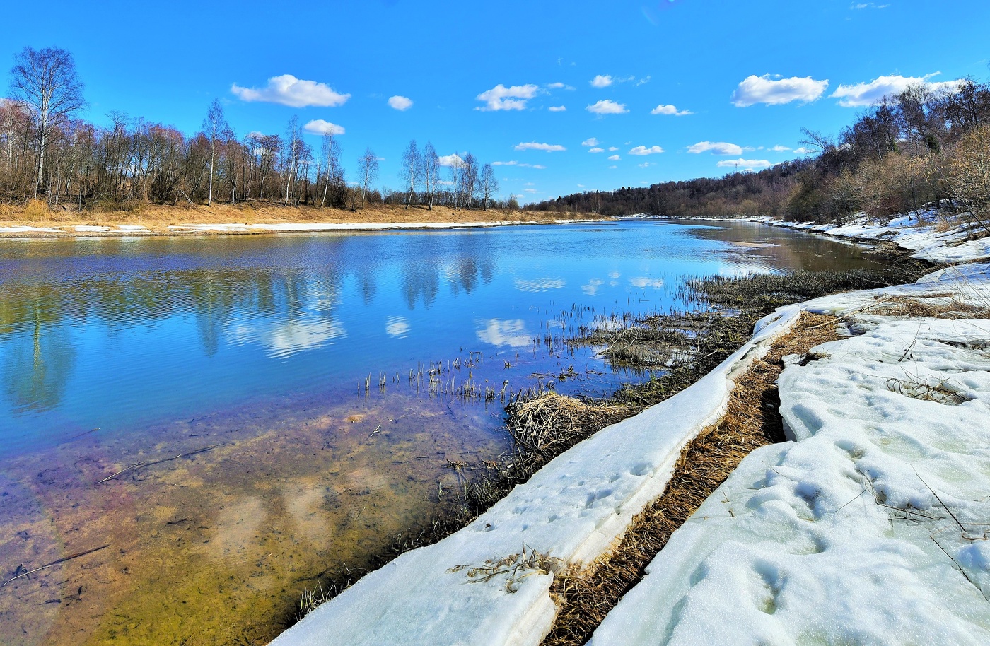 "Еще в полях белеет снег, а воды уж весной шумят ..."