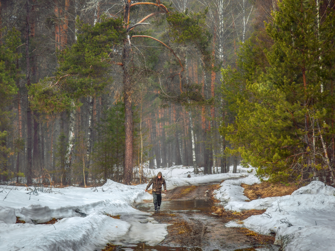 Season of schlechten Straßen