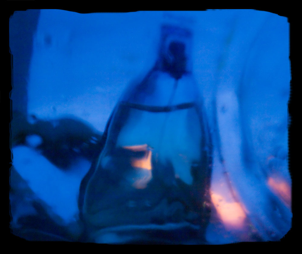 синий закатный