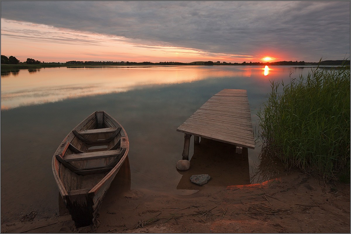Догорающий  закат
