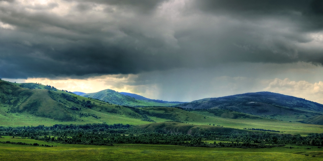 Дождь в горах