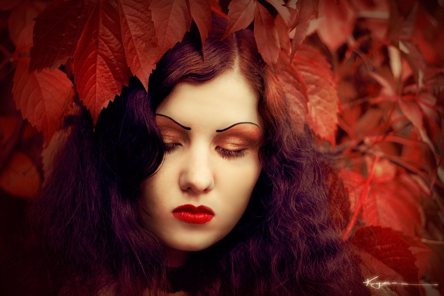 в осеннем...