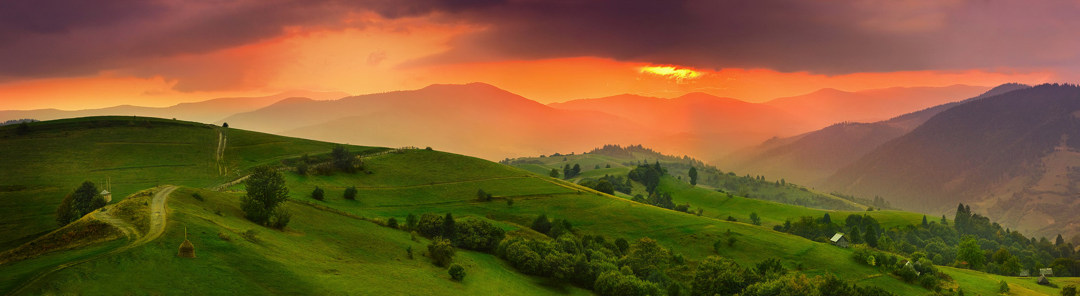 Карпаты. Закат.