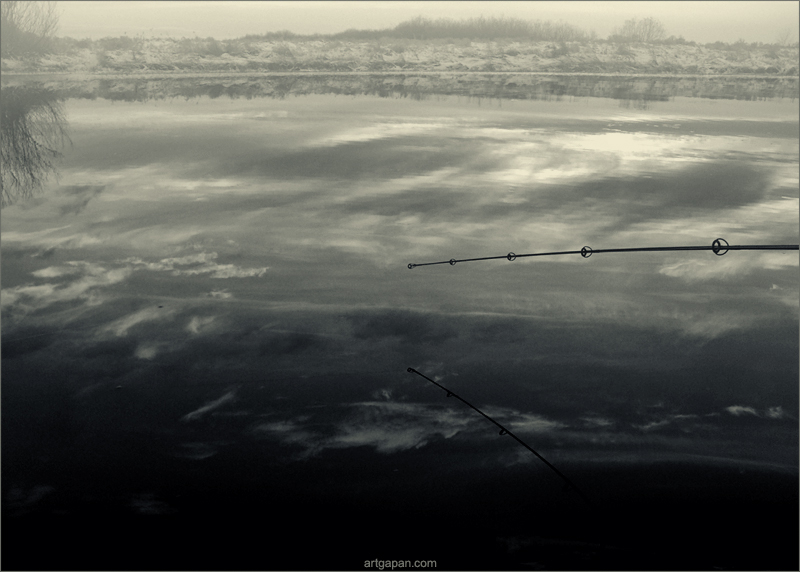 [ mirrored the river & the distant shore ]