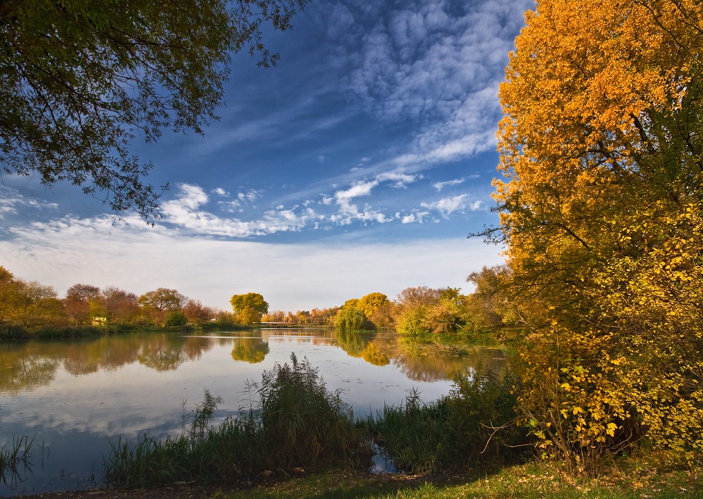 Золото осени и синь лета...