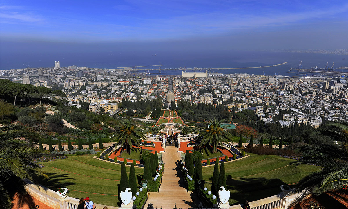 Вид с горы Кармель