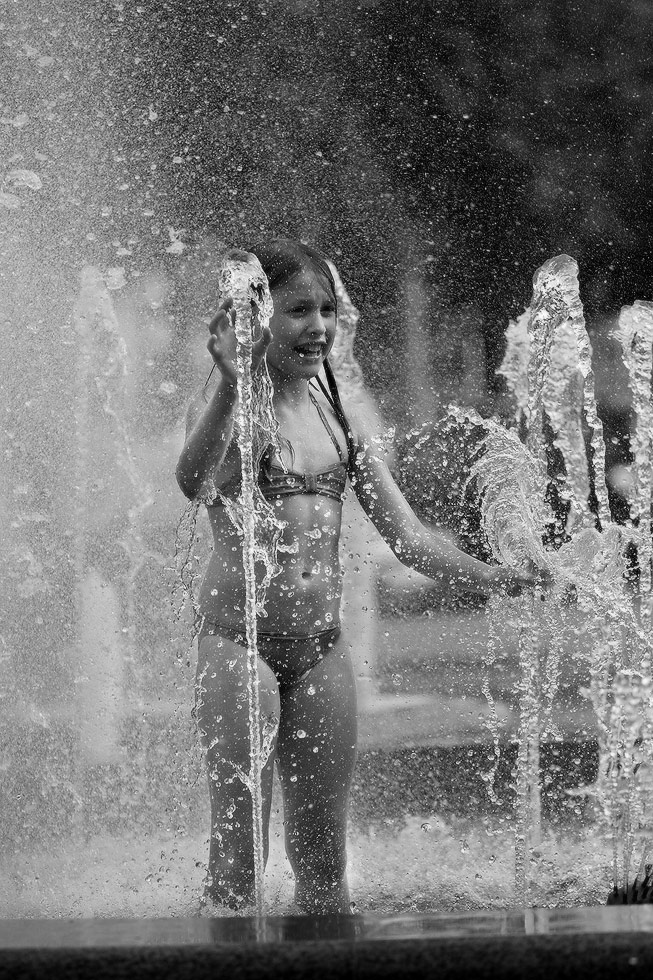 жара в большом городе