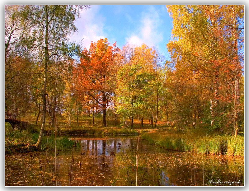 Золотая и немая, Затаилась тишина.