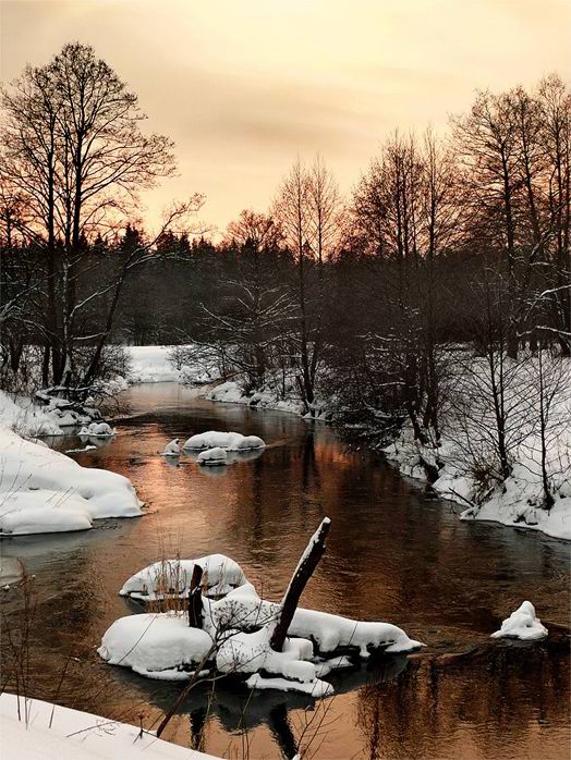 Закатнозимняя зарисовка...
