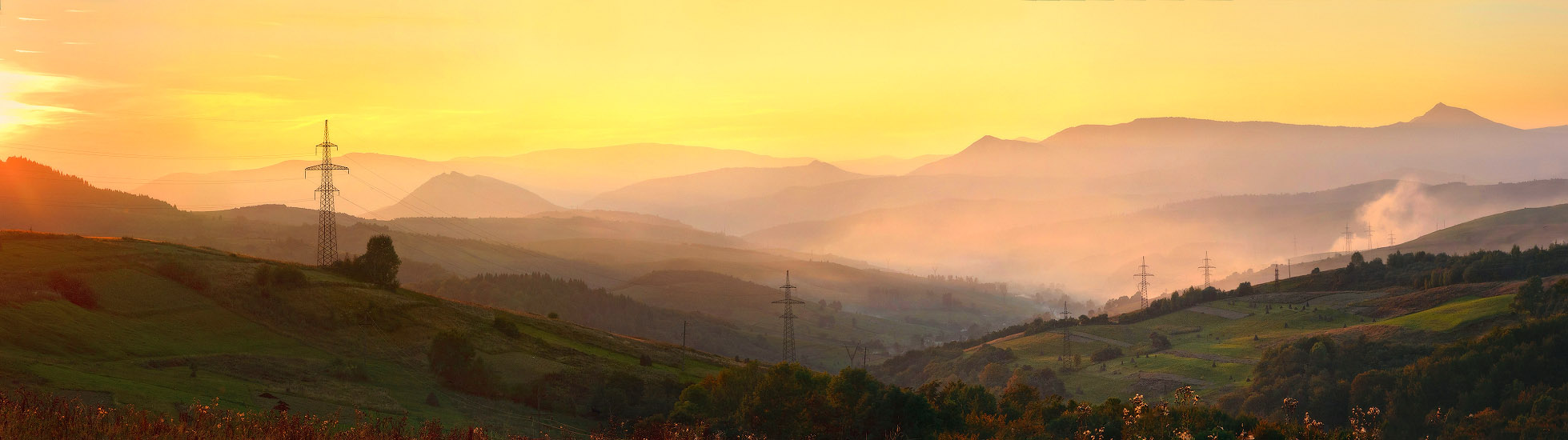Сентябрьский вечер в Воловце