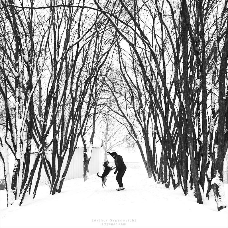 [ Мальчик с собакой ]