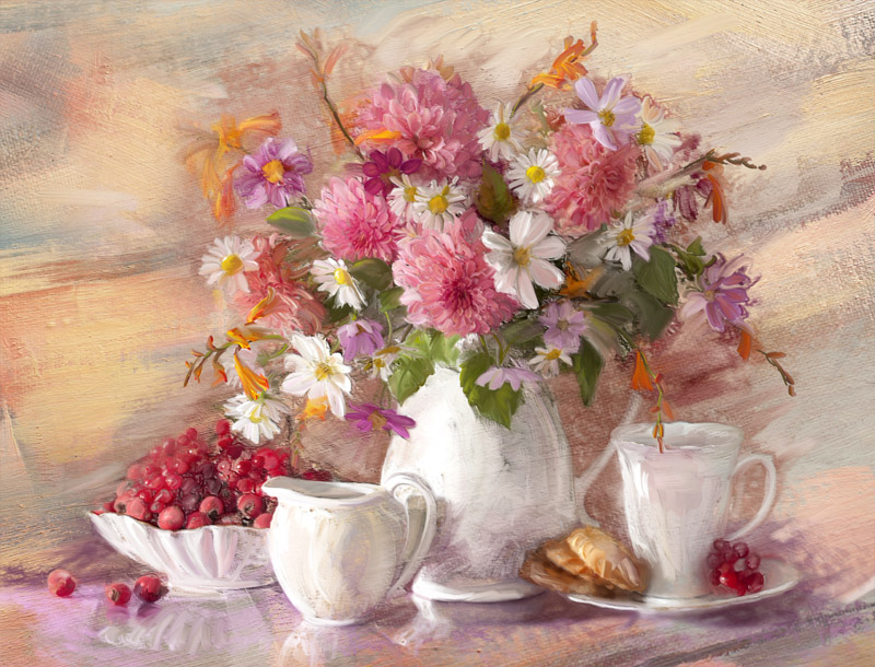Живописный натюрморт.