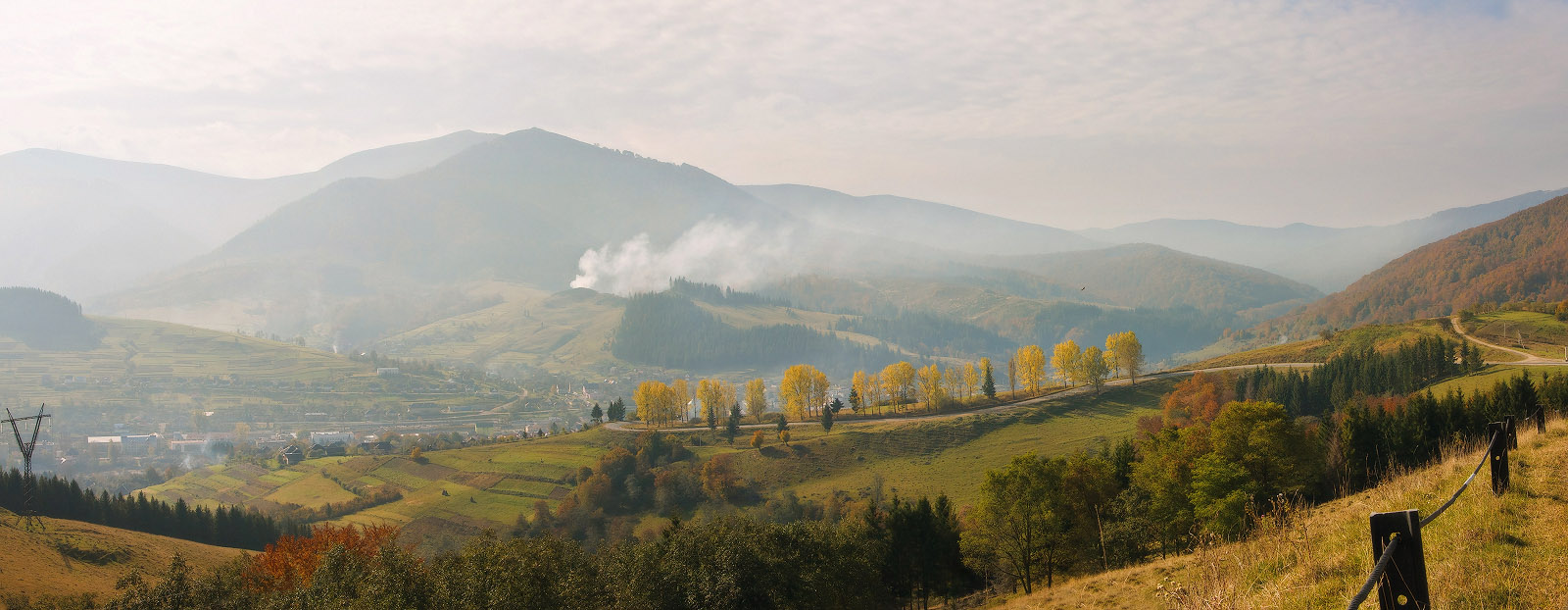 Желтая дорога в Воловец