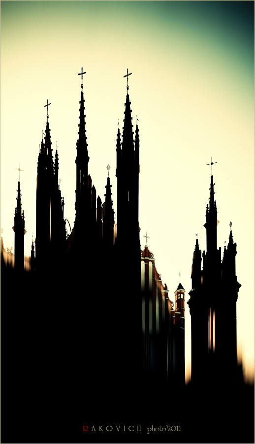 Рассвет над Вильнюсом...