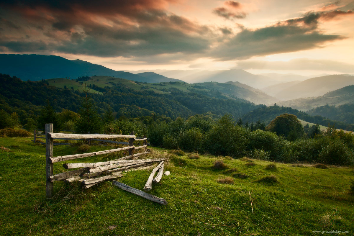 Закат на Каменке