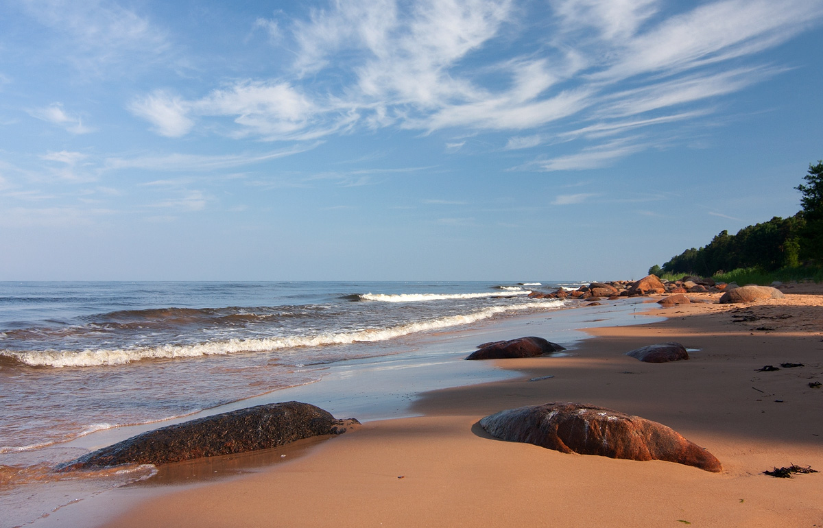 Тени на мокром песке