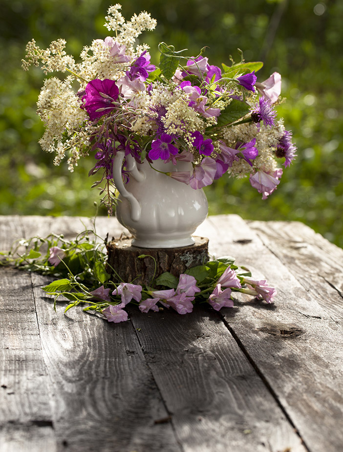 Букет с вьюнком.