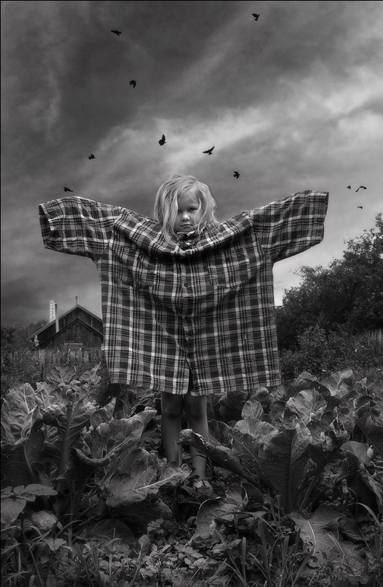 Я  сегодня пугало огородное...