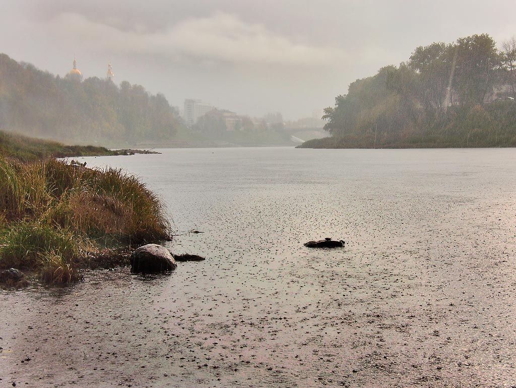 Осенний дождь на Двине