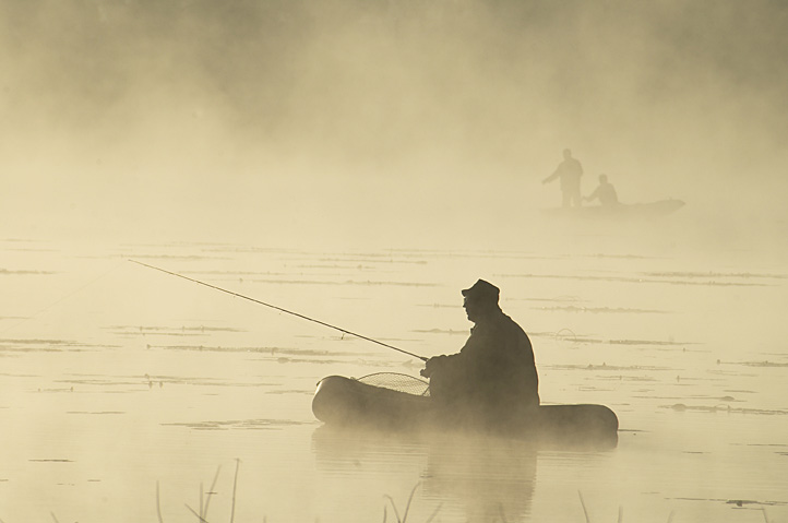 На рыбалке