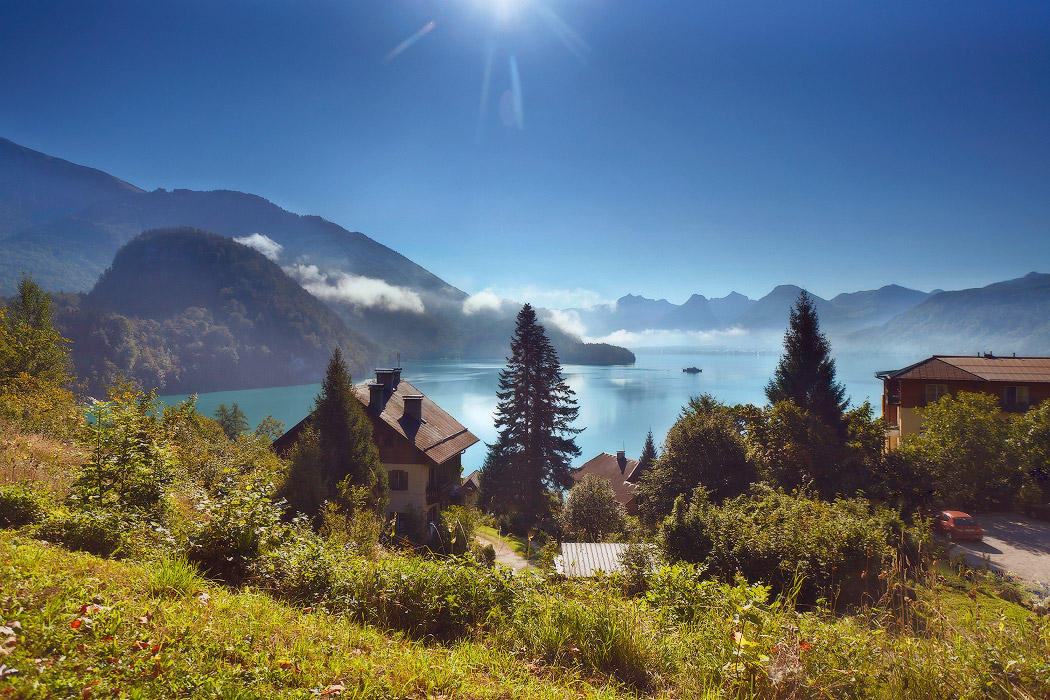 Wolfgangsee in the morning