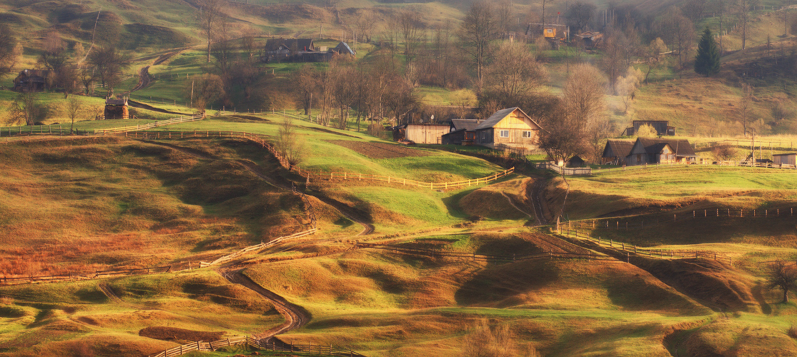 .......Панорама карпатской весны......