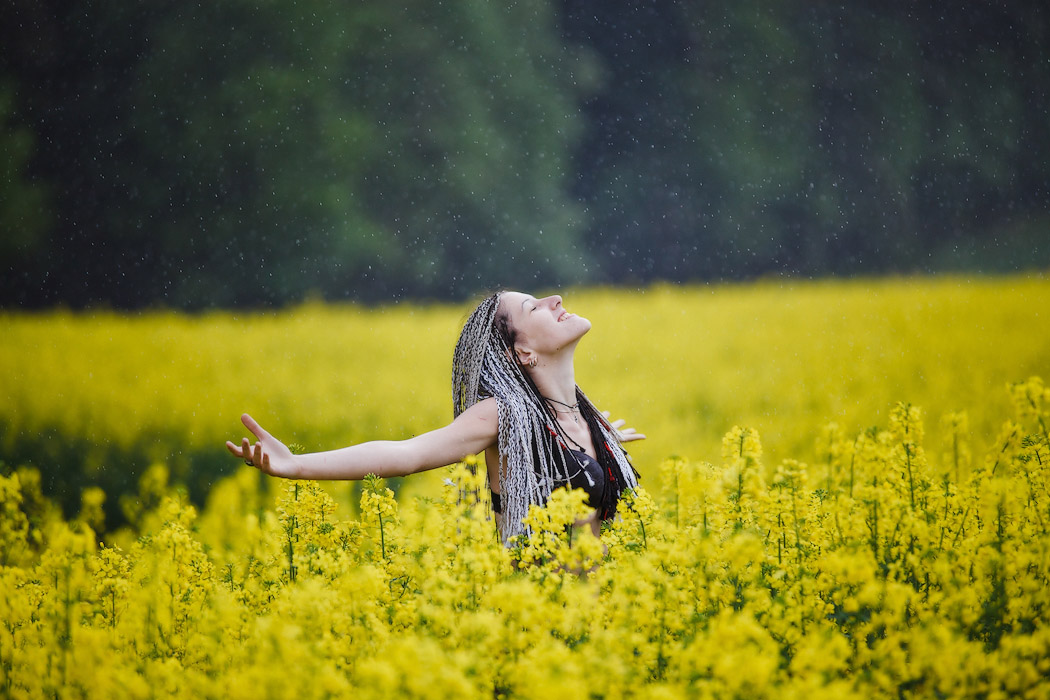 Весенне-позитивное, под дождиком