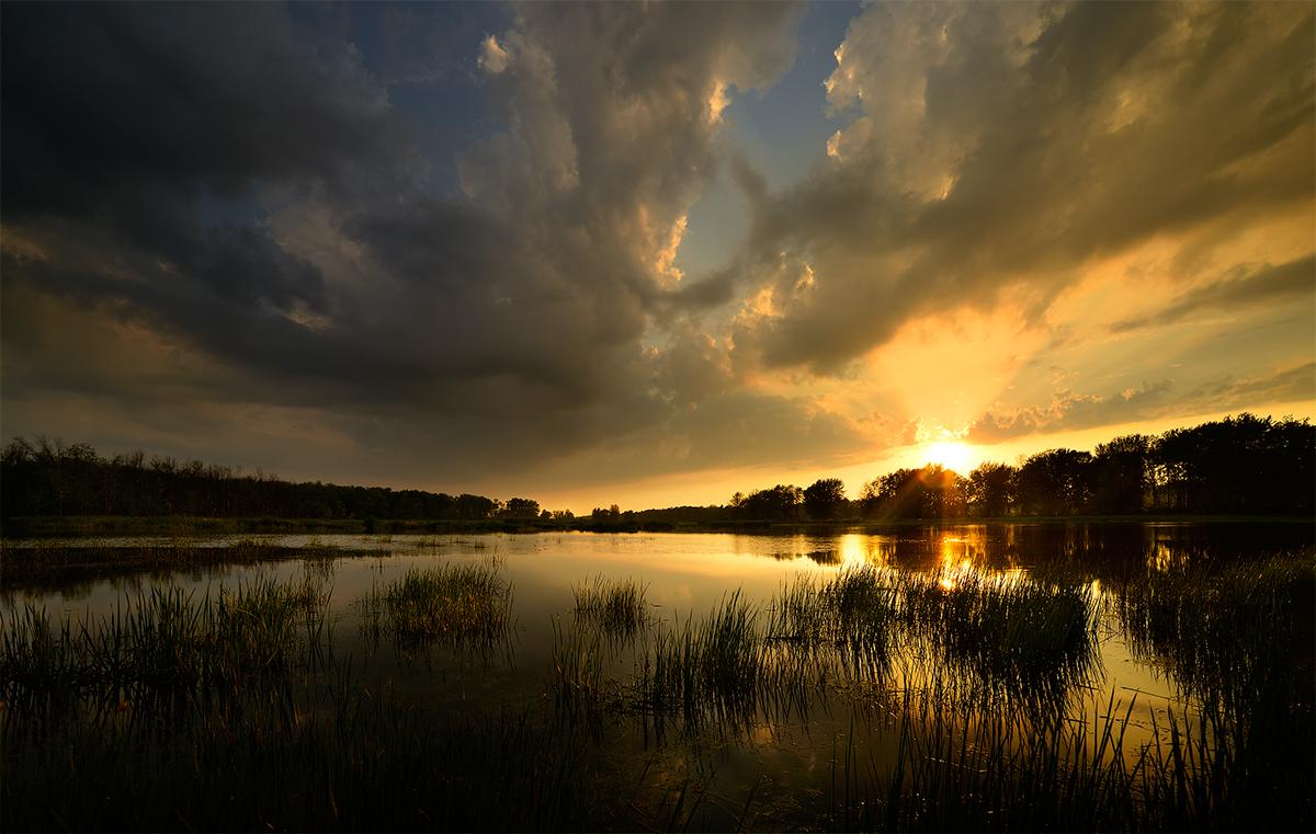 End of Day ,wrapping with Sunset