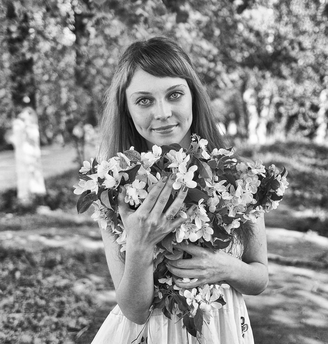 Яблони в цвету