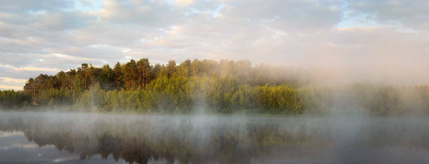 Туман уходит постепенно