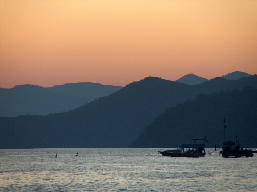 море, вечер, тишина