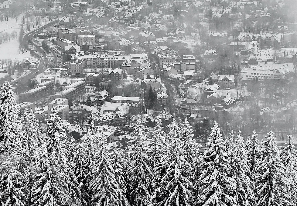 Закопане, вид сверху